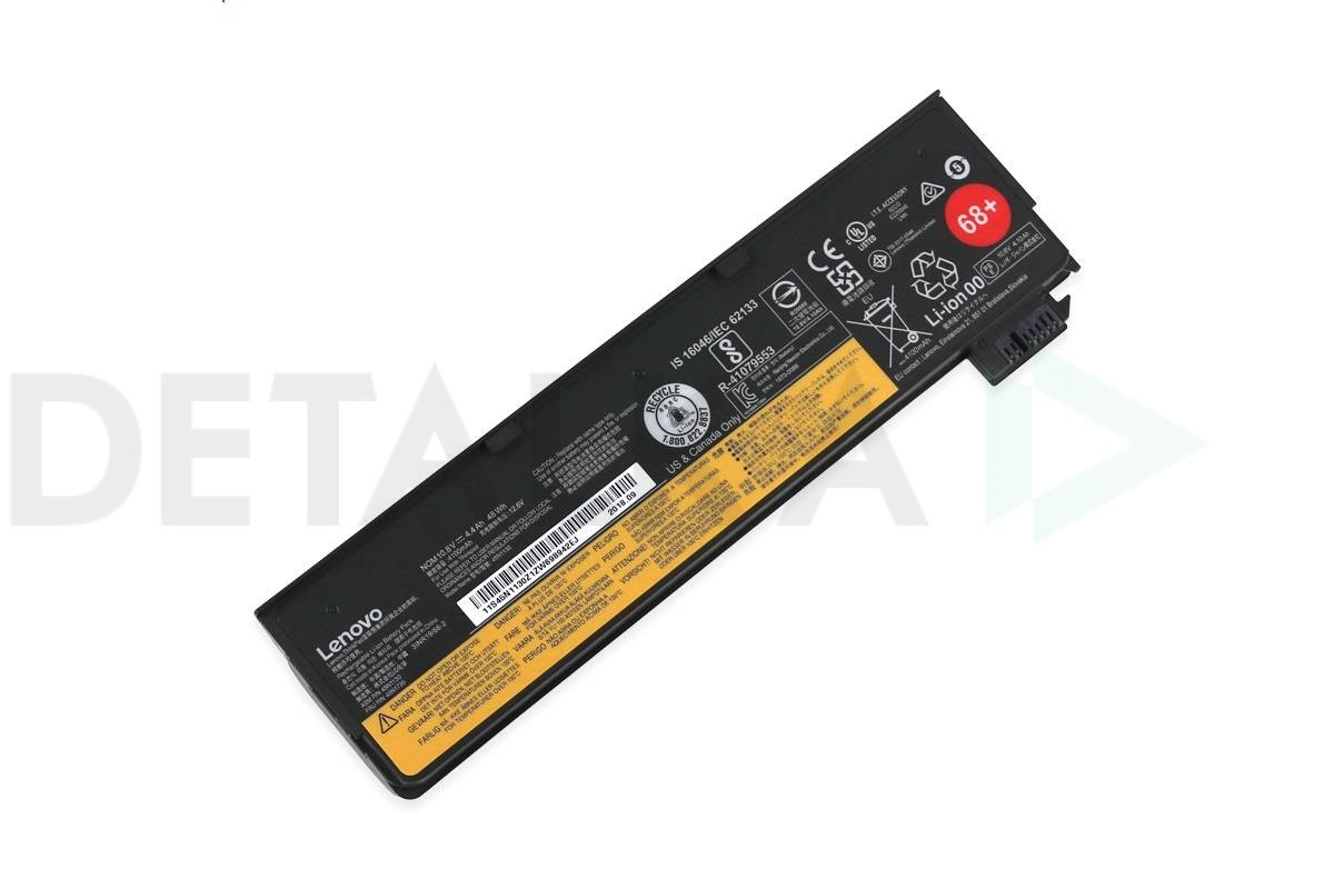 Аккумулятор для Lenovo ThinkPad L450, L460, L470, T440, T450, T550, W550,  X240, X250, X260, X270 (45N1130), 68+, 48Wh, 4400mAh, 10.8V в Детальке  купить,