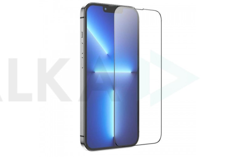Защитное стекло дисплея iPhone 14 Plus /13 Pro Max (6.7) 10D без упаковки (черный)