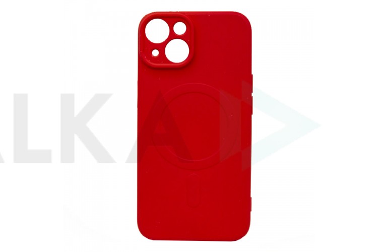 Чехол для iPhone 14 Plus (6.7) MagSafe (красный)