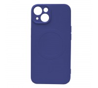 Чехол для iPhone 14 Plus (6.7) MagSafe (синий)