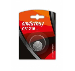Батарейка литиевая Smartbuy CR1216 BL1 блистер цена за 1 шт