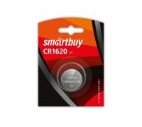 Батарейка литиевая Smartbuy CR1620 BL1 цена за 1 шт (SBBL-1620-1B)