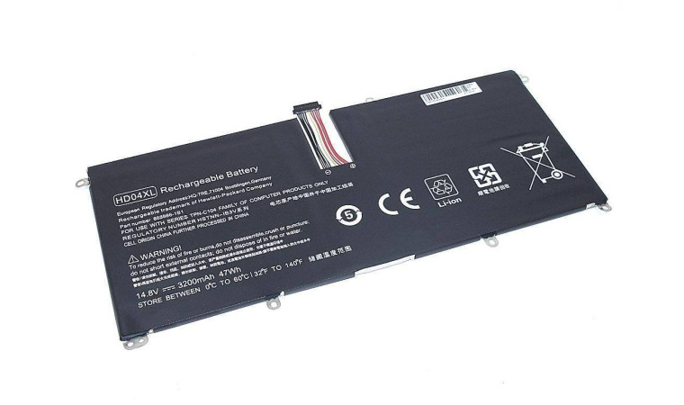 Аккумулятор HD04XL для ноутбука HP Envy Spectre XT 13-2120t 14.8V 3200mAh