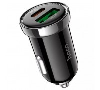 Автомобильное зарядное устройство АЗУ USB + Type-C HOCO Z44 Leading PD20W+QC3.0 (черный)