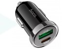 Автомобильное зарядное устройство АЗУ USB + USB-C HOCO Z44 Leading PD20W+QC3.0 (черный)
