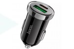 Автомобильное зарядное устройство АЗУ USB + USB-C HOCO Z44 Leading PD20W+QC3.0 (черный)
