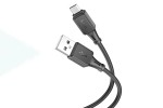 Кабель USB - MicroUSB HOCO X101 (черный) 1м силиконовый