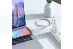 Кабель USB - MicroUSB HOCO X101 (серый) 1м силиконовый