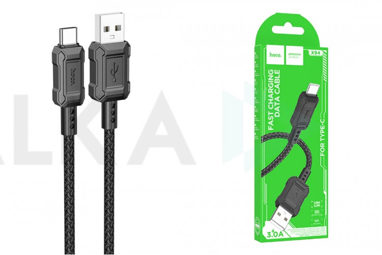 Кабель USB - USB Type-C HOCO X94 (черный) 1м