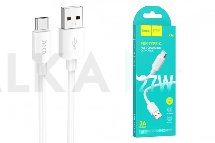 Кабель USB - USB Type-C HOCO X96 27W Fast (черный) 1м