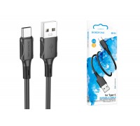 Кабель USB - USB Type-C BOROFONE BX80, 2,4A (черный) 1м