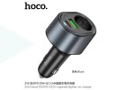 Автомобильное зарядное устройство АЗУ USB + USB-C HOCO Z56 Friend PD35W+QC3.0 cigarette lighter (черный)