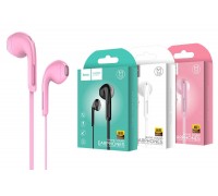 Наушники вакуумные проводные HOCO M39 Rhyme sound earphones (розовый)