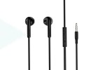 Наушники вакуумные проводные HOCO M39 Rhyme sound earphones with microphone (черный)