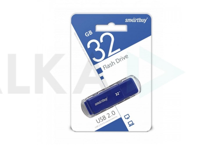 Флешка USB 2.0 Smartbuy 32GB Dock Blue (SB32GBDK-B)