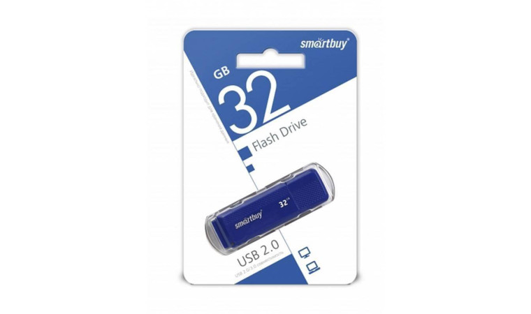 Флешка USB 2.0 Smartbuy 32GB Dock Blue (SB32GBDK-B) Флешка USB 2.0 Smartbuy 32GB Dock Blue (SB32GBDK-B)