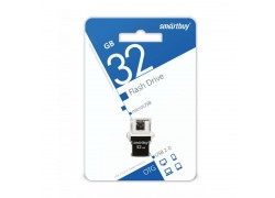 Флешка USB 2.0 Smartbuy 32GB OTG POKO series Black (SB32GBPO-K)