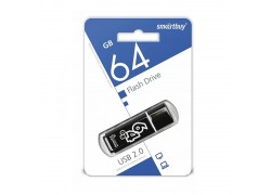 Флешка USB 2.0 Smartbuy 64GB Glossy series Black (SB64GBGS-K)