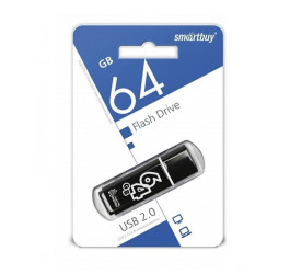 Флешка USB 2.0 Smartbuy 64GB Glossy series Black (SB64GBGS-K)