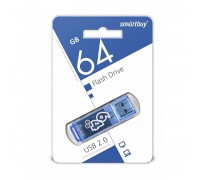 Флешка USB 2.0 Smartbuy 64GB Glossy series Blue (SB64GBGS-B)