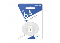 Флешка USB 2.0 Smartbuy 64GB LARA White (SB64GBLARA-W)