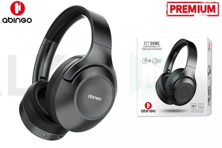 Наушники мониторные беспроводные ABINGO Wireless Headphone BT30NC Pro(RT) Grey