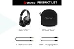 Наушники мониторные беспроводные ABINGO Wireless Headphone BT80NC Pro Black