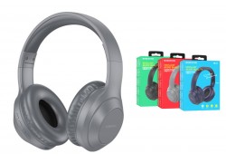 Наушники мониторные беспроводные BOROFONE BO20 Player wireless headset Bluetooth (серый)