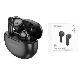 Наушники вакуумные беспроводные BOROFONE BW28 Illusion true wireless BT headset Bluetooth (черный)