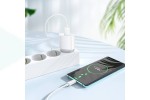Сетевое зарядное устройство USB + кабель Type-C HOCO C109A Fighter (10.5W)  белый