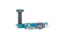 Шлейф для Samsung G925F Galaxy S6 Edge с разъемом зарядки + микрофон + кнопка Home + разъем гарнитуры