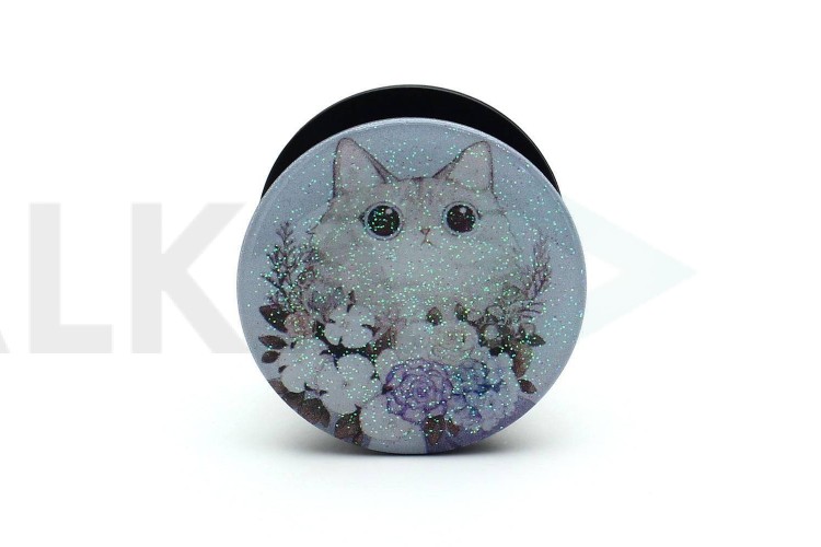 Держатель для телефона Popsockets с блестками и рисунком