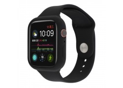 Ремешок силиконовый с бампером для Apple Watch 40 мм цвет черный