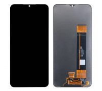 Дисплей для Samsung A235F Galaxy A23 Black в сборе с тачскрином + рамка 100%