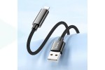 Кабель USB - Lightning HOCO U125  Benefit charging data cable with display (черный) 1,2м