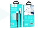 Кабель USB - Lightning HOCO U125  Benefit charging data cable with display (черный) 1,2м