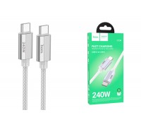 Кабель USB Type-C - USB Type-C HOCO U134 Primero 240W (серый) 1.8м 