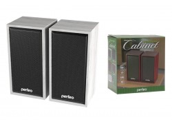 Акустическая система 2.0 Perfeo "CABINET" (PF_A4389) мощность 2х3 Вт (RMS) USB (белый дуб)