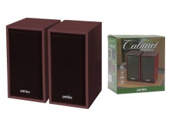 Акустическая система 2.0 Perfeo "CABINET" (PF_A4388) 2х3 Вт (RMS) USB (махагон)