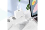 Сетевое зарядное устройство 2USB-C + USB  BOROFONE BN11 PD100W (белый)