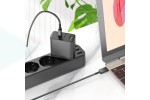 Сетевое зарядное устройство 2USB-C + USB  BOROFONE BN12 PD65W (черный)