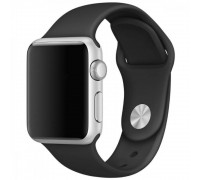 Ремешок силиконовый для Apple Watch 42-44 мм цвет черный размер ML
