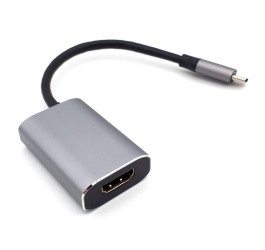 Конвертер переходник Type-C (папа) - HDMI (мама) + Type-C (мама) Power Delivery