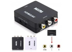 Конвертер переходник HDMI (мама) - RCA (мама) черный