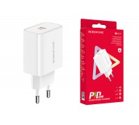 Сетевое зарядное устройство USB-C BOROFONE BA57A Easy Speed PD20W (белый)