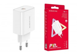 Сетевое зарядное устройство USB-C BOROFONE BA57A Easy Speed PD20W (белый)