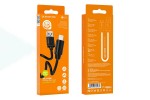 Кабель USB - MicroUSB BOROFONE BX55 2,4A (черный) 1м (силикон)