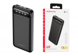 Универсальный дополнительный аккумулятор Power Bank BOROFONE BJ14 Freeway (10000 mAh) (черный)