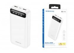 Универсальный дополнительный аккумулятор Power Bank BOROFONE BJ14A (20000 mAh) (белый)