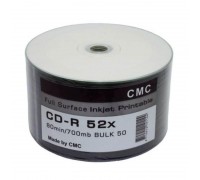 CD-R 80 52x Bulk/50 Full Ink Print для печати цена за 50 шт (CMC)